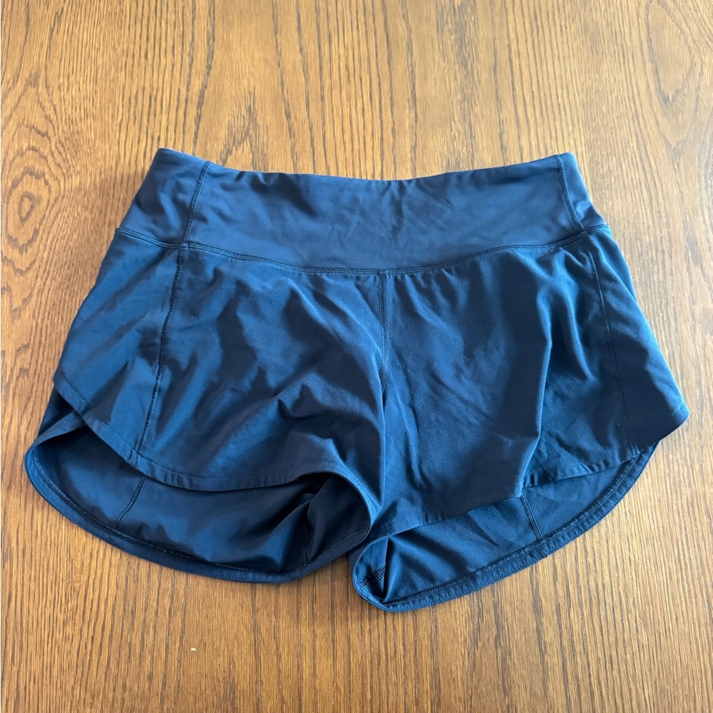 lululemon speed up High Rise Size 6 4 inch Navy Athletic Shorts